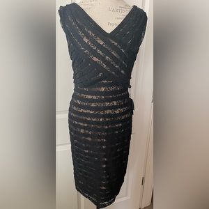 Adrianna Papell dress size 10 NWT  black .